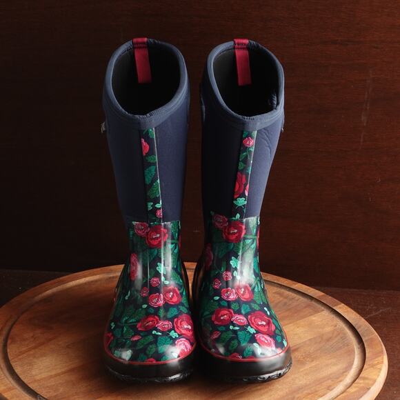 Bogs Boots Womens SZ 11 Classic High Handles Rose Waterproof Chore Outdoor Rain - Picture 2 of 16